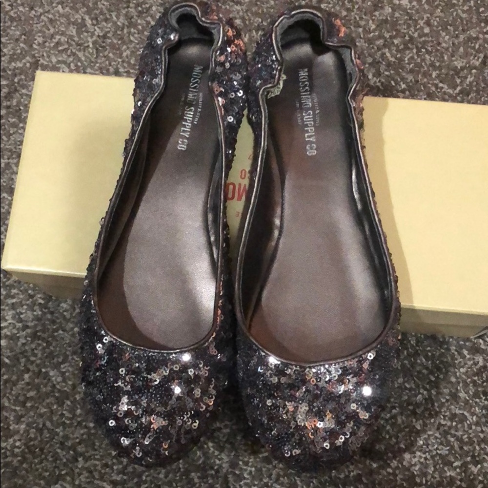 Missimo Ona Pewter Sequin Ballet Flat